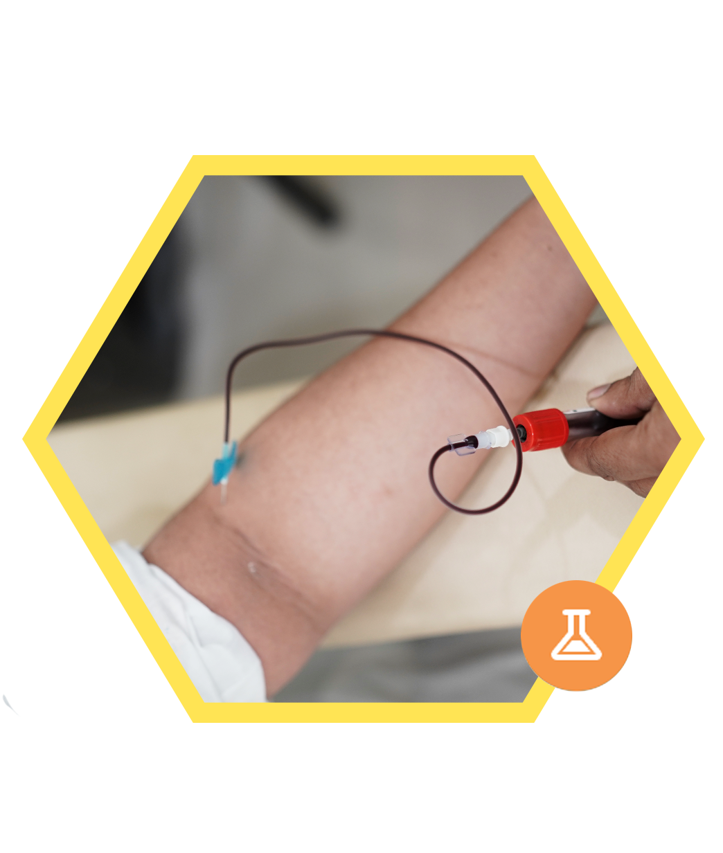 Laboratory professional handling samples with care at United Healthcare diagnostics.